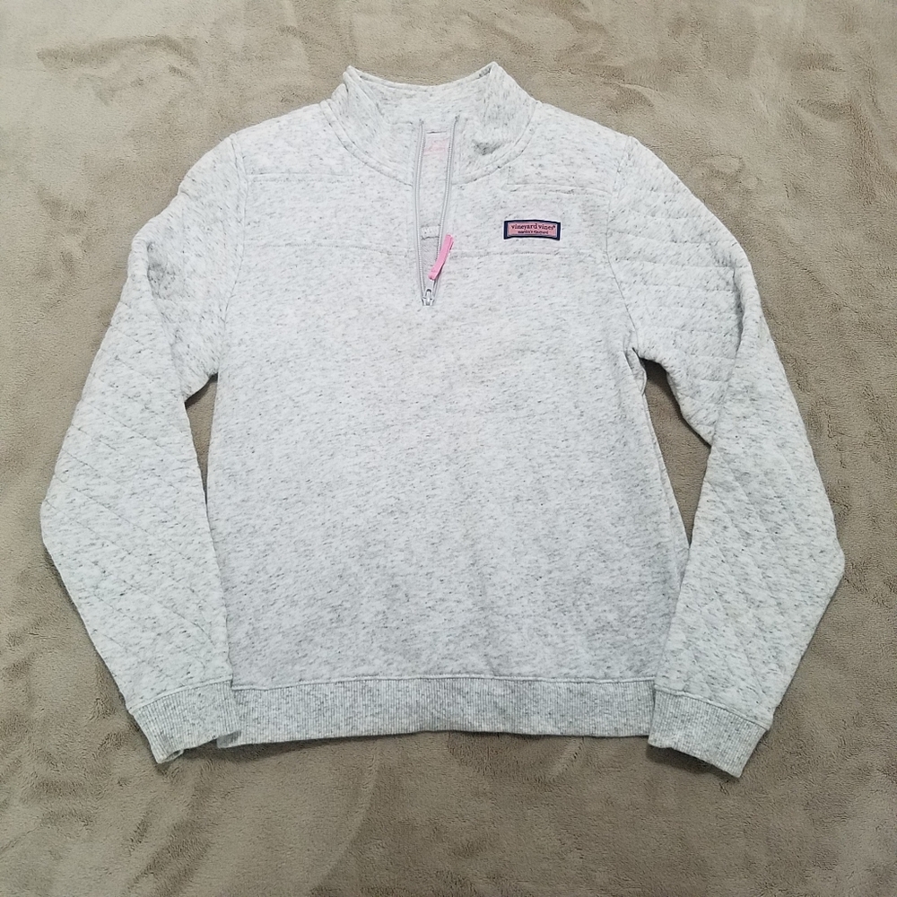 Vineyard Vines Girls Quilted Shep Shirt Sz L (14)